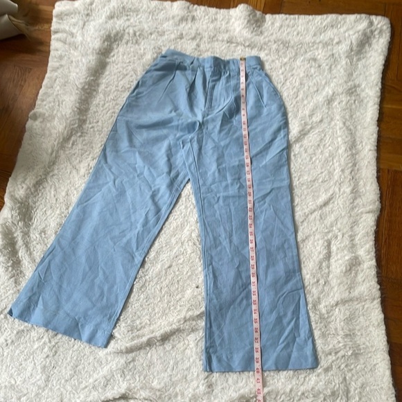 Love Bonito Women's Light Blue Wide-Leg Pants - Picture 11 of 15